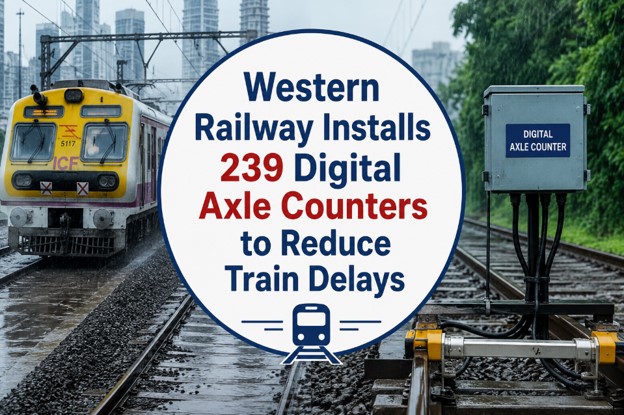 Mumbai Monsoon 2026: Western Railway Installs 239 Digital Axle Counters to Reduce Train Delays and Signal Failures